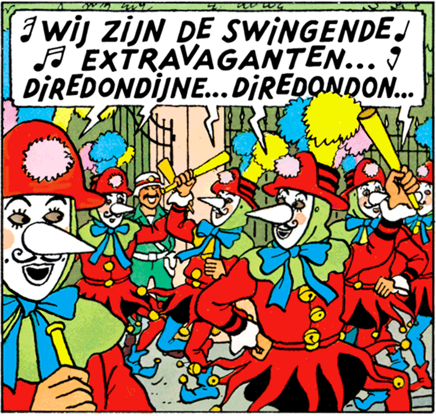 Les joyeux Turlurons et la carnaval dans Tintin et les Picaros